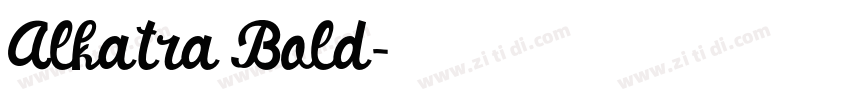 Alkatra Bold字体转换